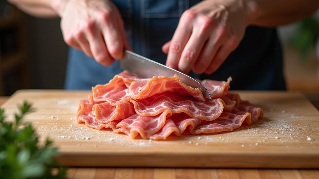 Affûteur intégré d'une trancheuse à jambon
