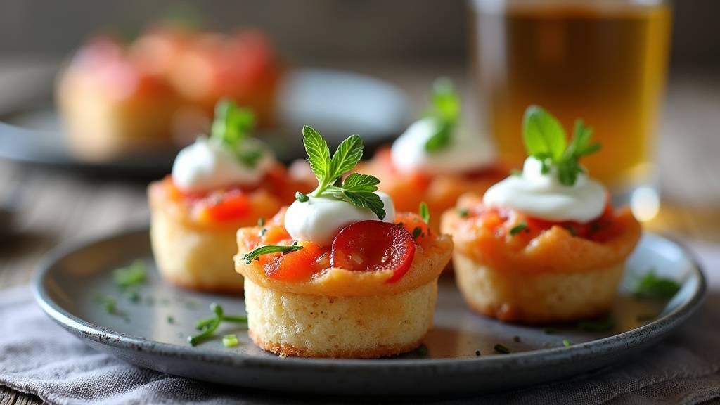 Collection colorée d'amuse-bouches sans cuisson présentés sur un plateau élégant