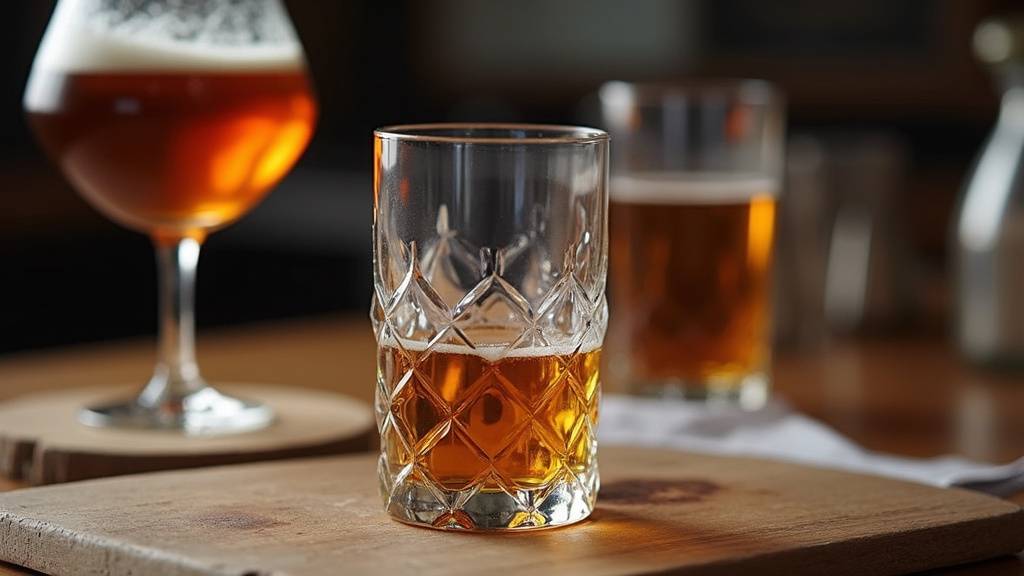 Verre dans bain de glace salée pour givrage rapide