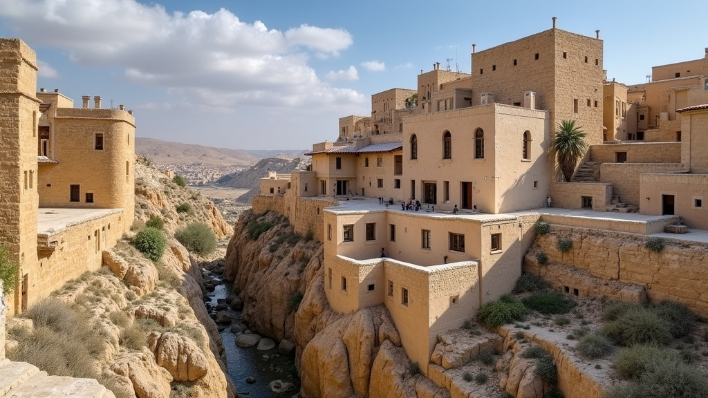 Intérieur animé du bazar de Mardin avec des artisans au travail