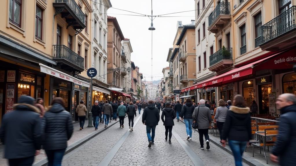 Vue historique de Beyoğlu avec la Tour de Galata en arrière-plan
