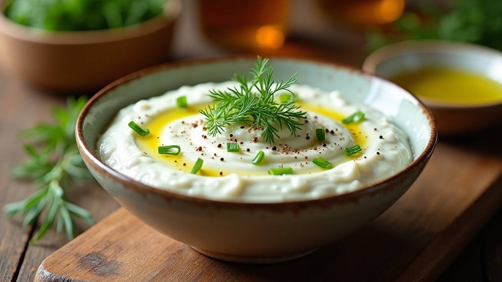 Bol en céramique pour préparer la sauce cacik