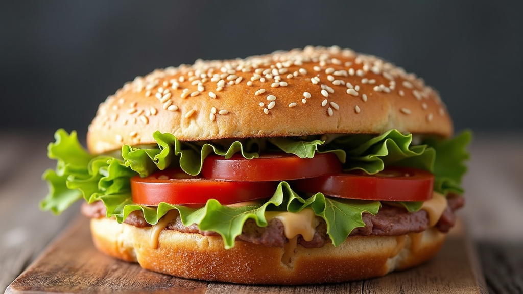 Boulangerie proposant des sandwichs halal dans une rue animée