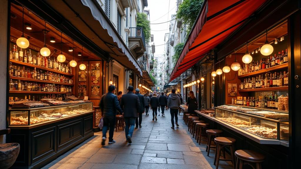 Boutiques pittoresques de Beyoğlu avec devantures colorées et vitrines d'artisanat