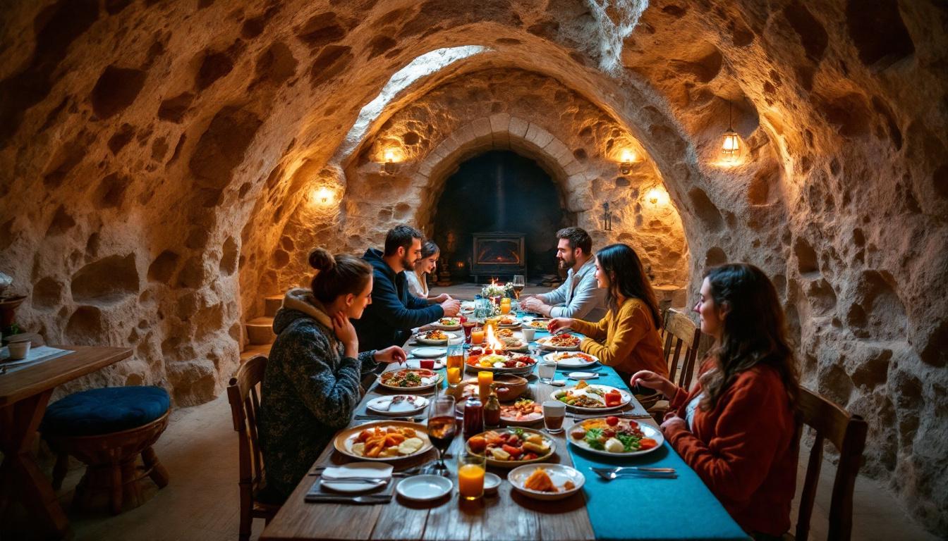 Plat traditionnel de Cappadoce dans un restaurant troglodyte