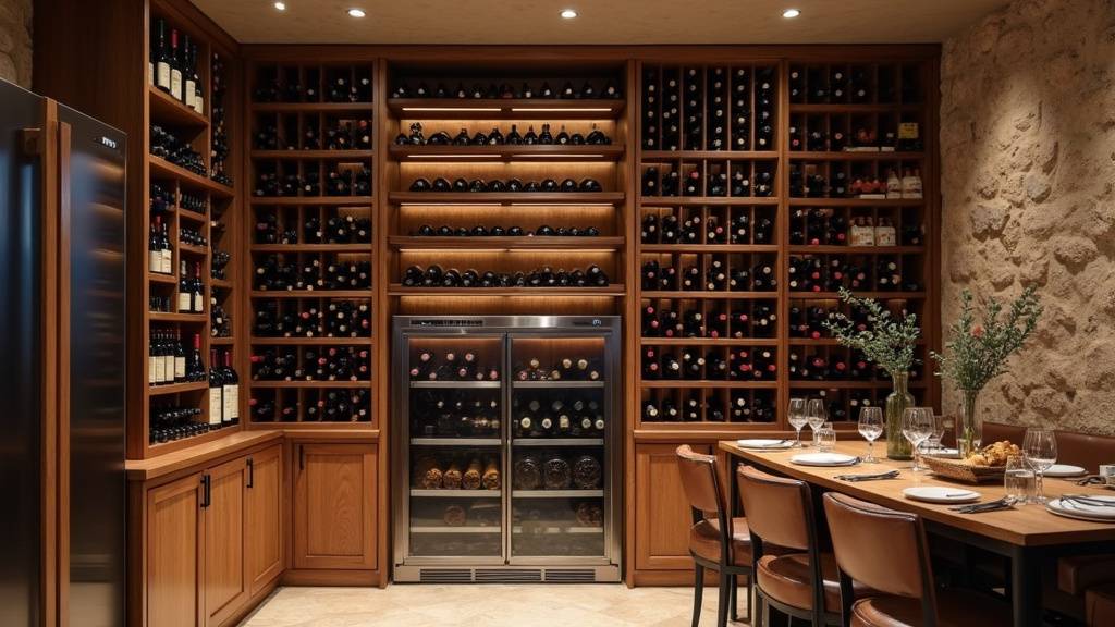 Cave à vin dédiée au vieillissement des crus