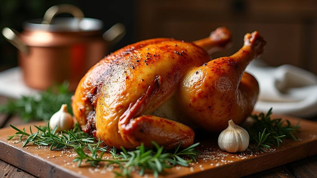 Boucherie artisanale proposant du chapon halal, avec des volailles exposées dans des présentoirs en bois