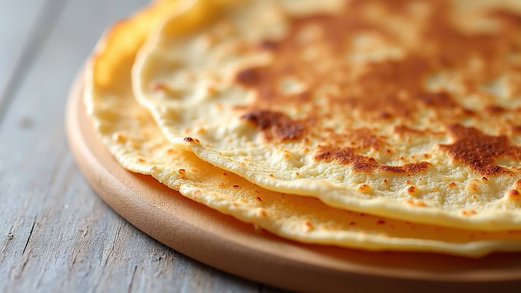 Différentes variations de crêpes avec garnitures variées