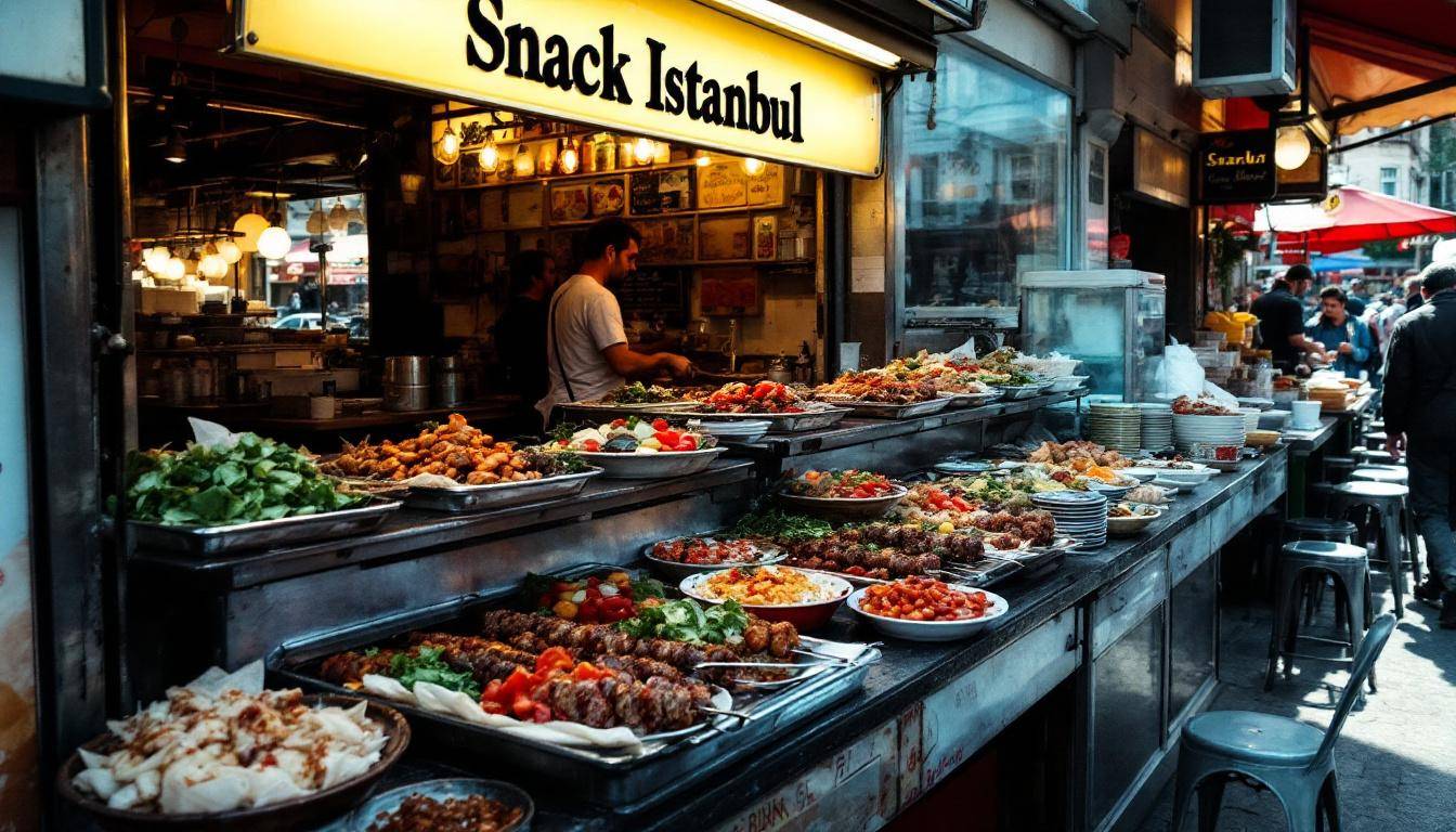 Devanture du Snack Istanbul à Cuers avec son enseigne caractéristique
