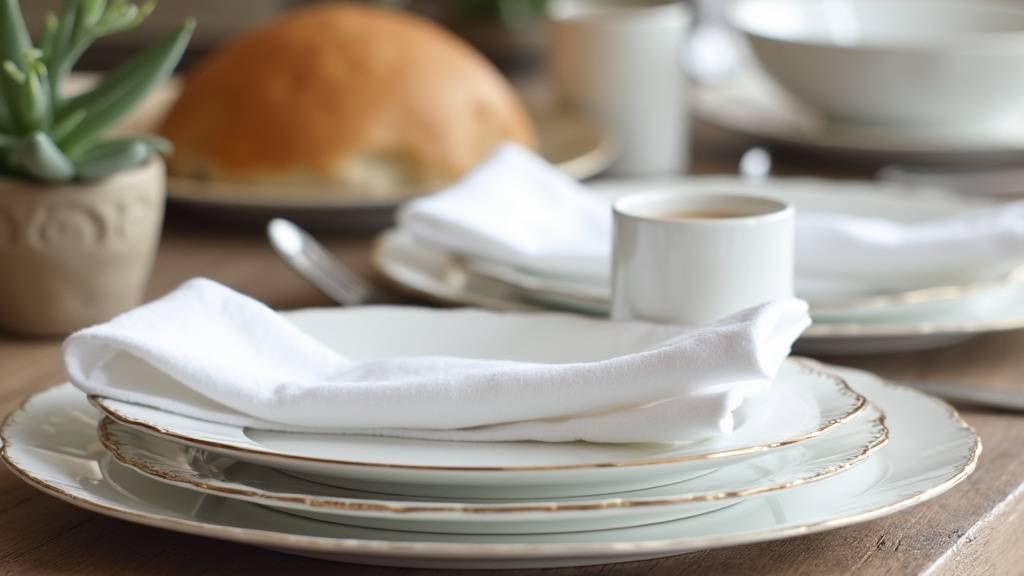 Une table élégamment dressée avec des couverts impeccablement disposés