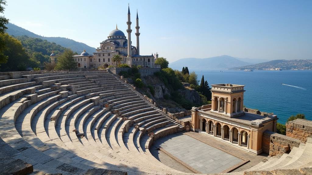 Bibliothèque de Celsus à Éphèse avec sa façade majestueuse