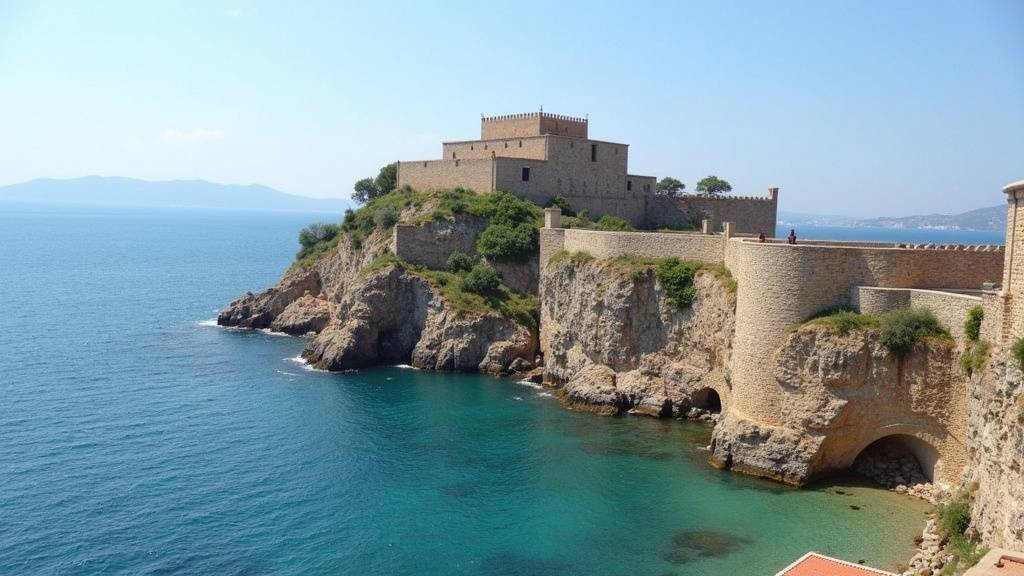 Vieille ville d'Eski Foça avec bateaux de pêche colorés