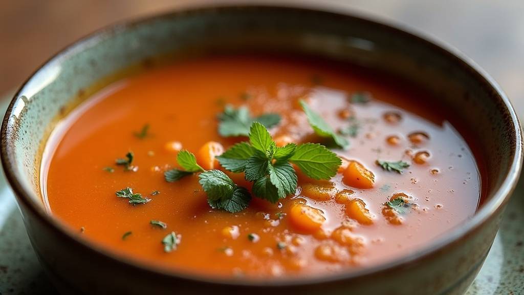 Représentation artistique d'Ezo la mariée préparant sa soupe dans une cuisine traditionnelle turque