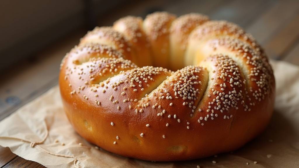 Fabrication artisanale de simit dans une boulangerie turque