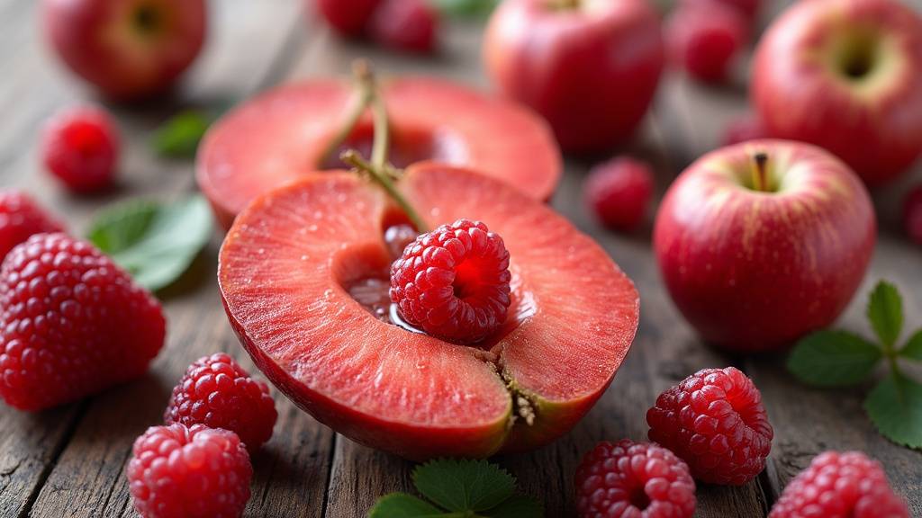 Assortiment d'aliments riches en fibres : fruits, légumes, céréales