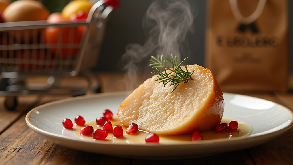 Détail d'un emballage de foie gras halal avec certification visible