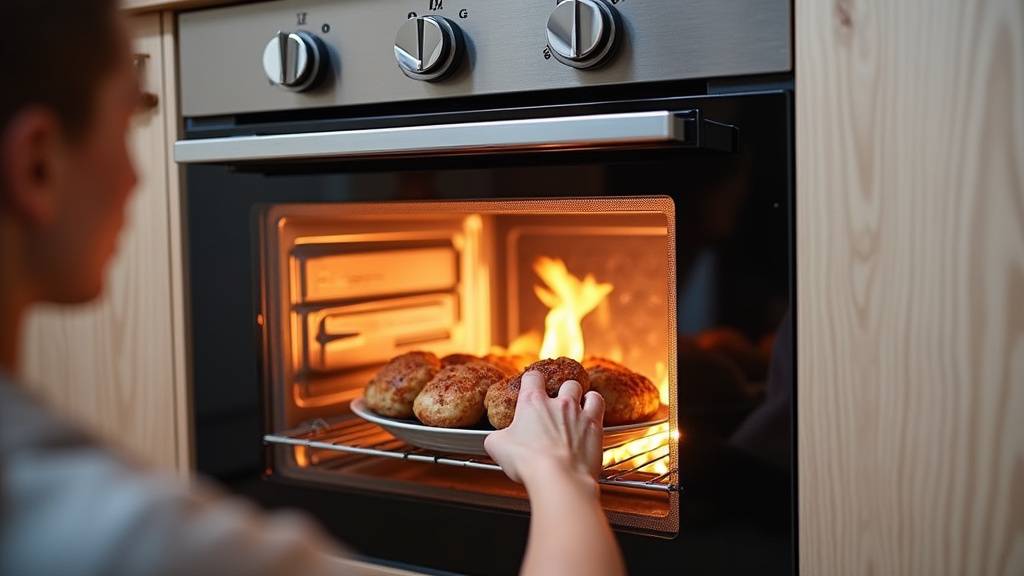 Intérieur d'un four Brandt à pyrolyse avec dépôt de cendres après cycle
