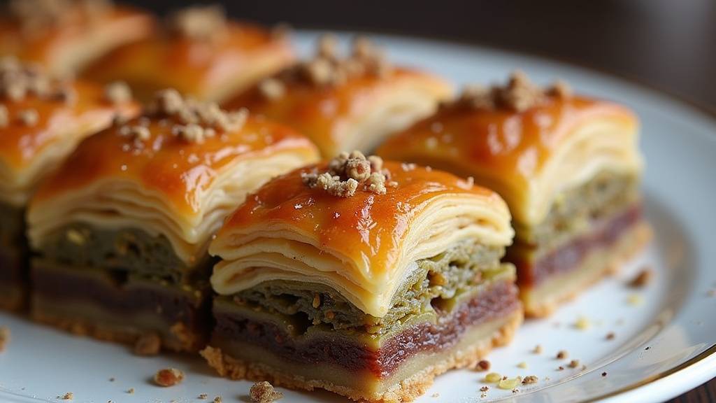 Baklava traditionnel dans les rues de Gaziantep