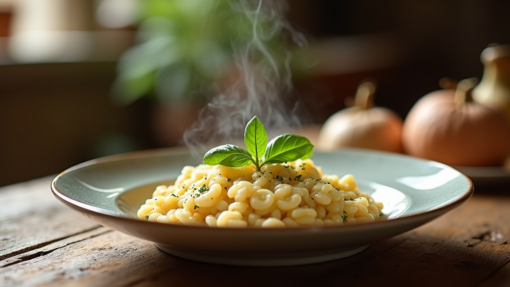 Güllaç fini avec une belle décoration de grains de grenade et pistaches