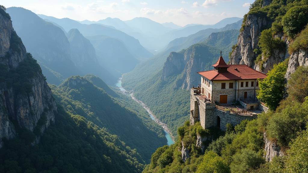Intérieur d'un hammam turc traditionnel avec vapeur et pierres chaudes