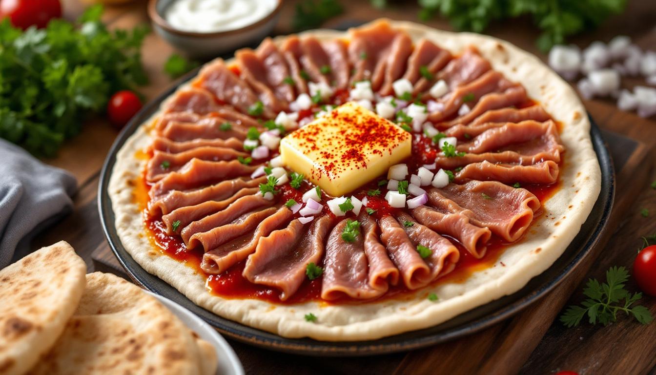 Ingrédients pour la recette d'Iskender kebab