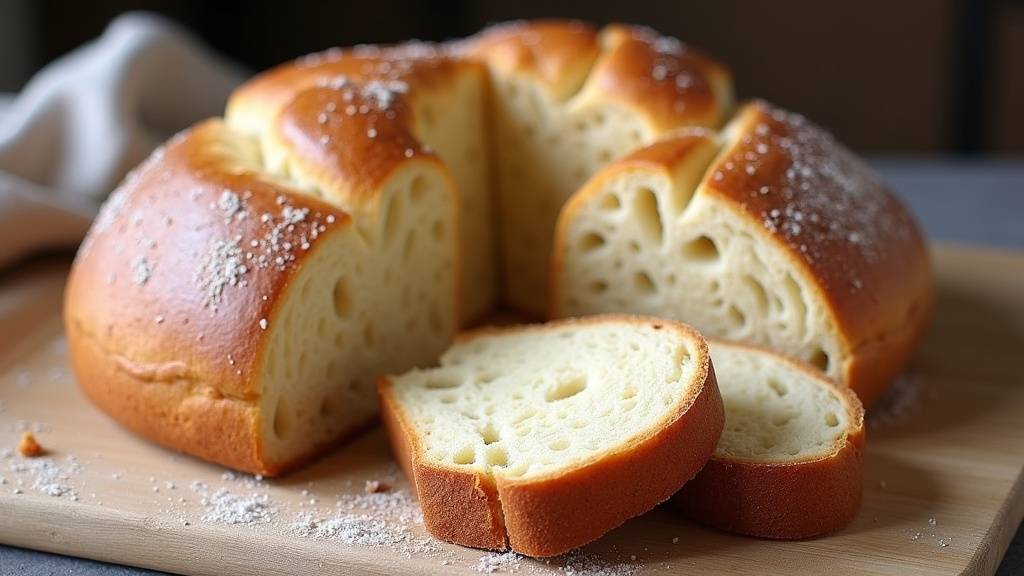 Ingrédients pour la préparation du pain turc sur une table de cuisine