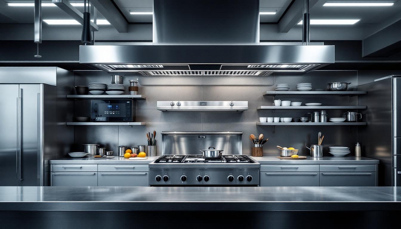 Installation d'une hotte de cuisine professionnelle dans un restaurant