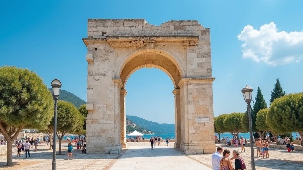 Vue aérienne de Kaleiçi, la vieille ville d'Antalya