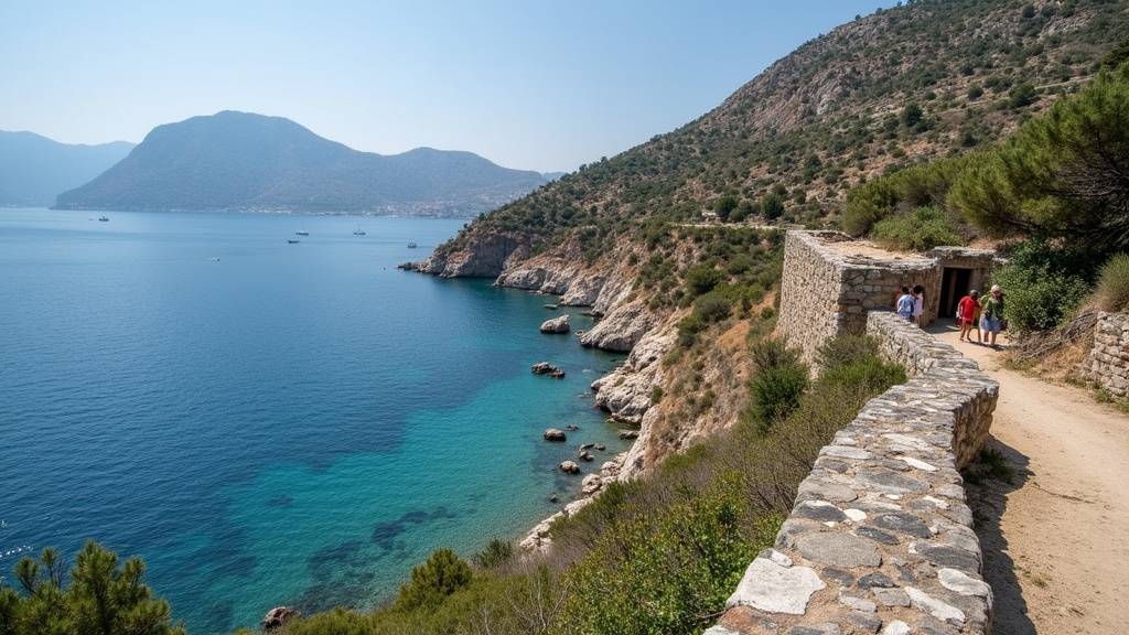 Vue du village de Kaleköy sur la baie éponyme