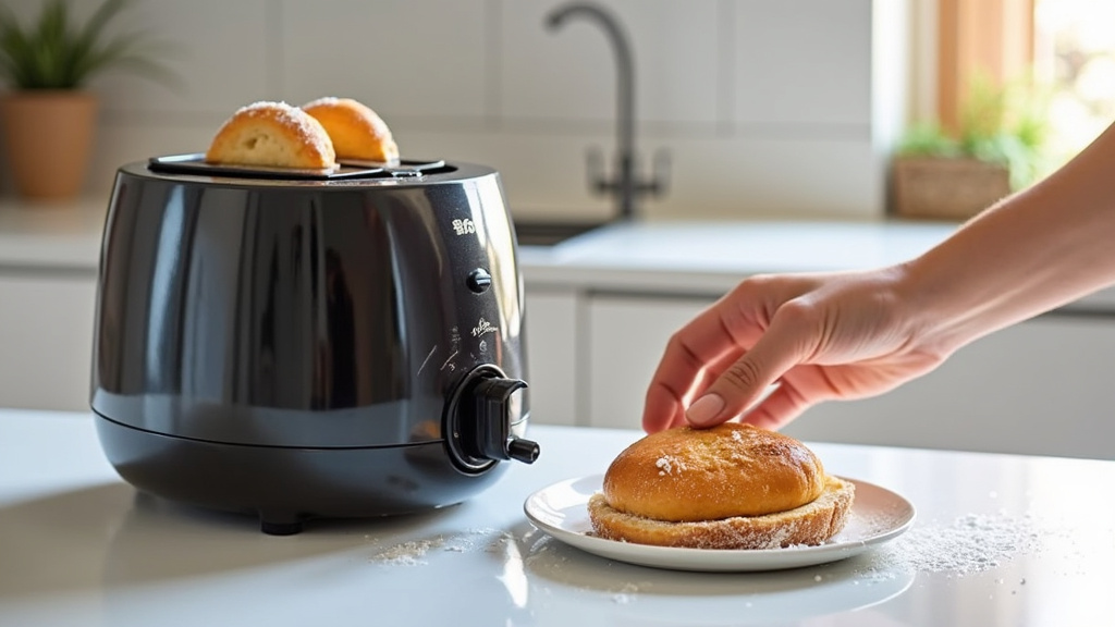 Matériel de nettoyage pour gaufrier disposé sur une table