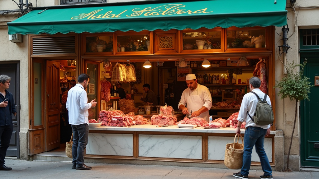 Viandes fraîchement préparées dans la vitrine réfrigérée de la boucherie