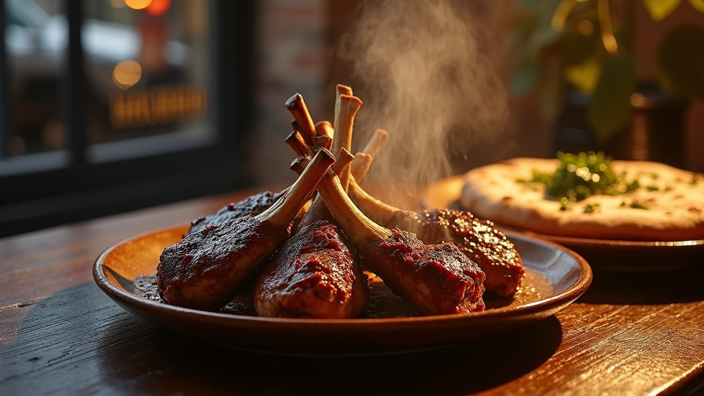 Vue d'ensemble d'une boucherie halal bien organisée à Saint-Quentin