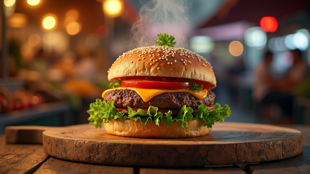 Intérieur d'un restaurant halal moderne et propre