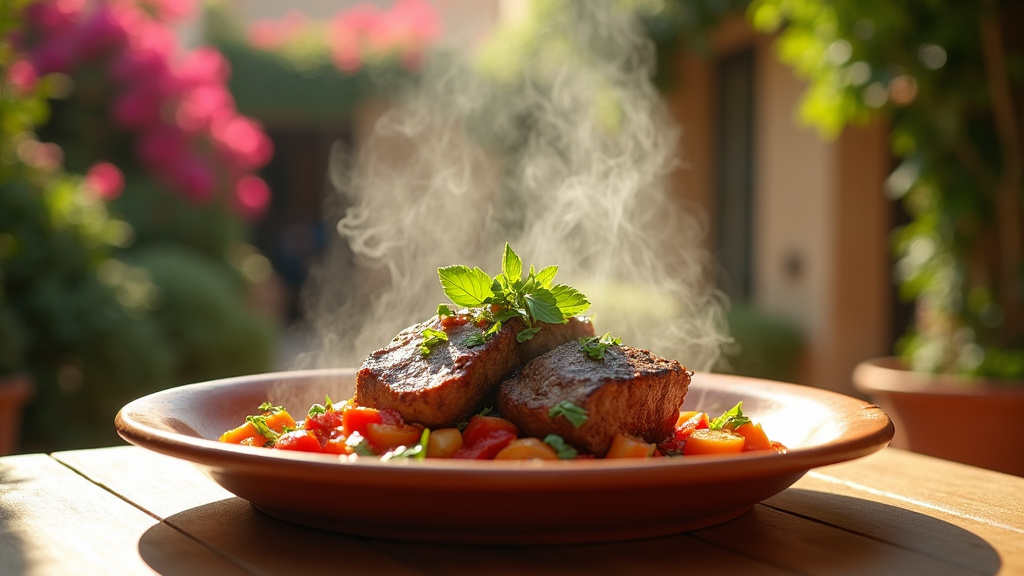 Plat de kebab halal servi dans un restaurant aixois avec des légumes frais et une sauce spéciale