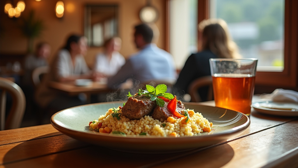 Plat thaï dans un restaurant halal à Annecy