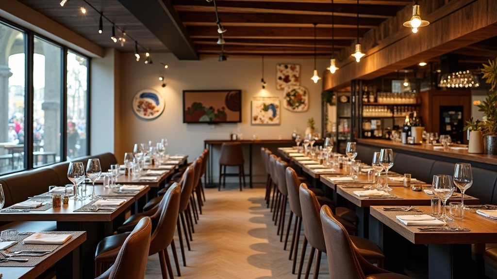 Intérieur d'un restaurant halal de qualité à Montpellier