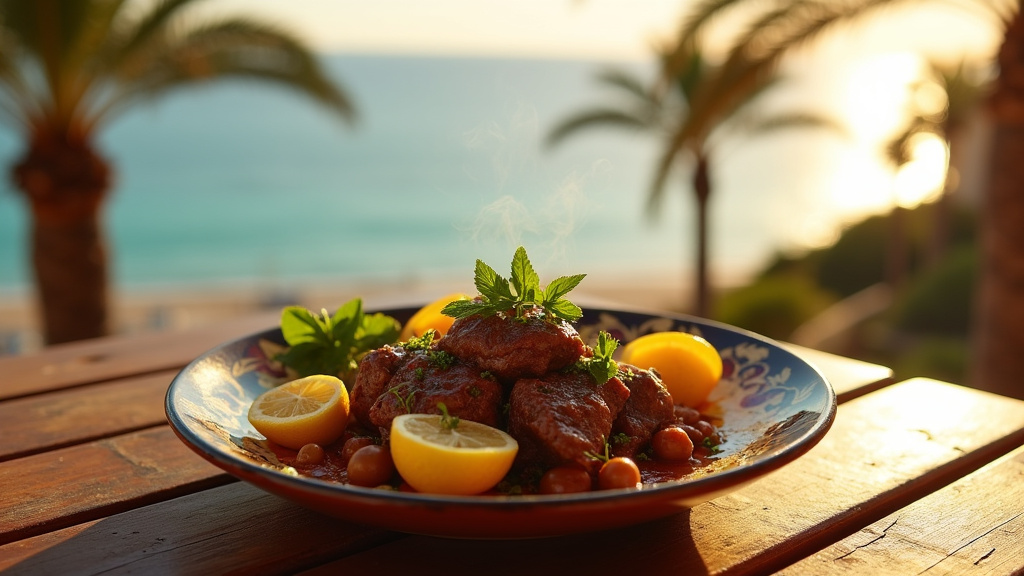Vue panoramique des meilleurs restaurants halal à Nice avec vue sur la Méditerranée