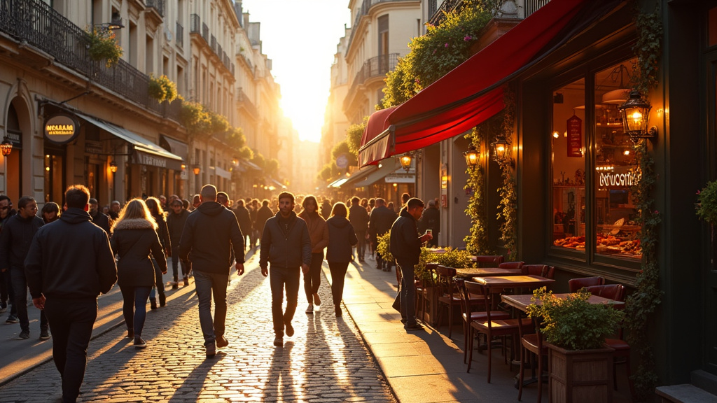 Intérieur élégant d'un restaurant halal à Paris