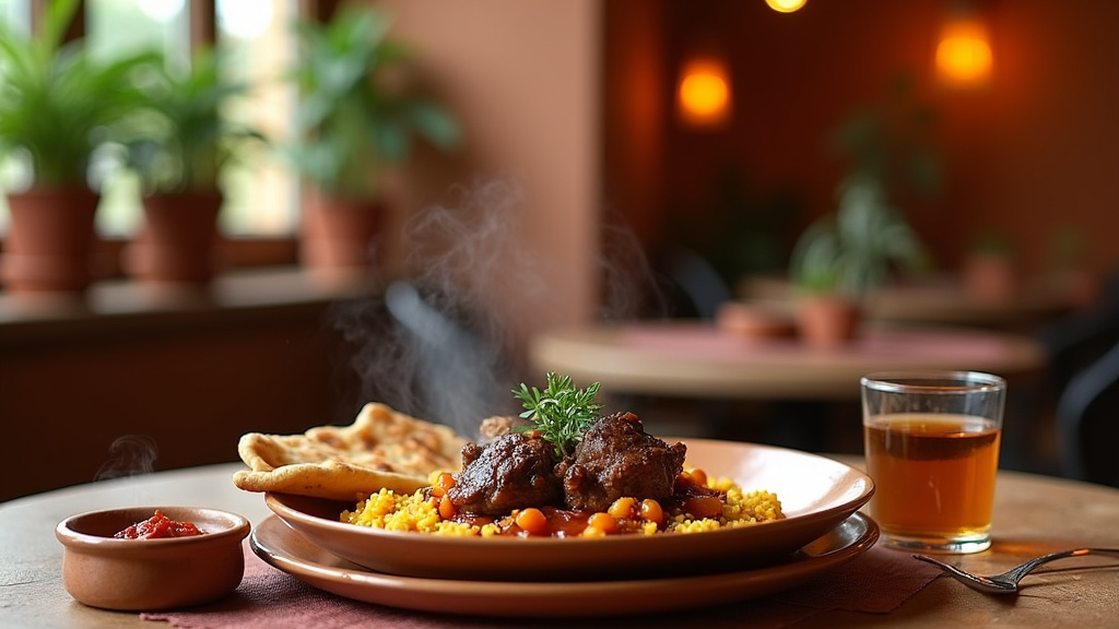 Buffet varié proposé par Yemma, restaurant halal à volonté à Rennes