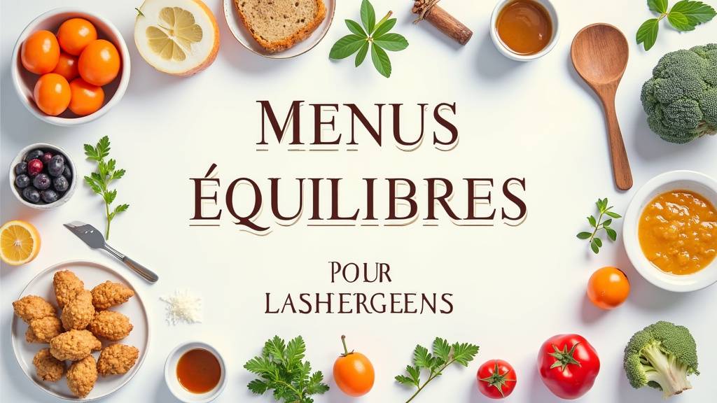 Planification de menus équilibrés pour la semaine avec des aliments variés