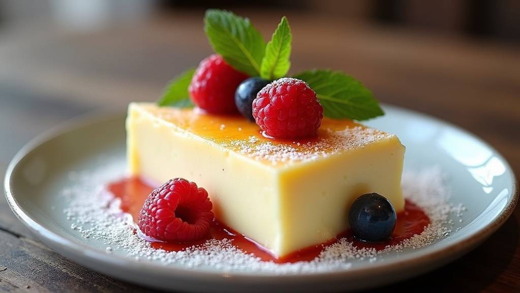 Mousse de fromage blanc avec fruits rouges