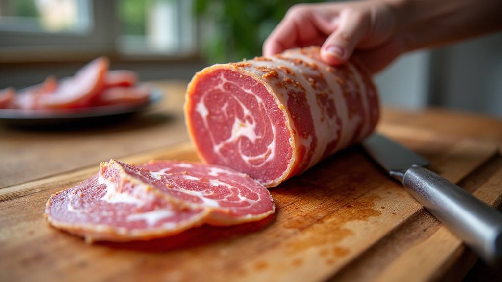 Nettoyage de la lame d'une trancheuse à jambon