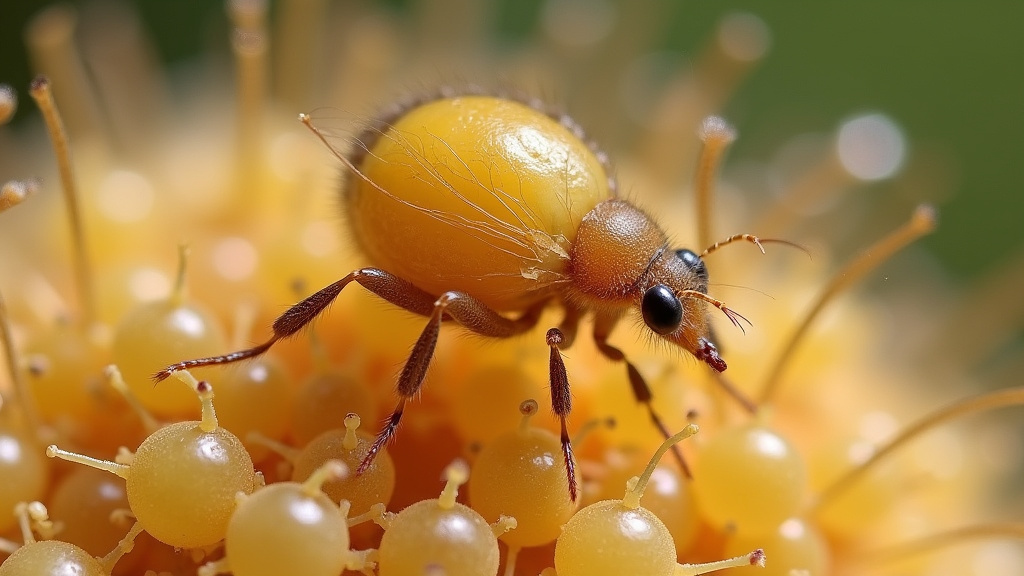 Grossissement des œufs de mites alimentaires