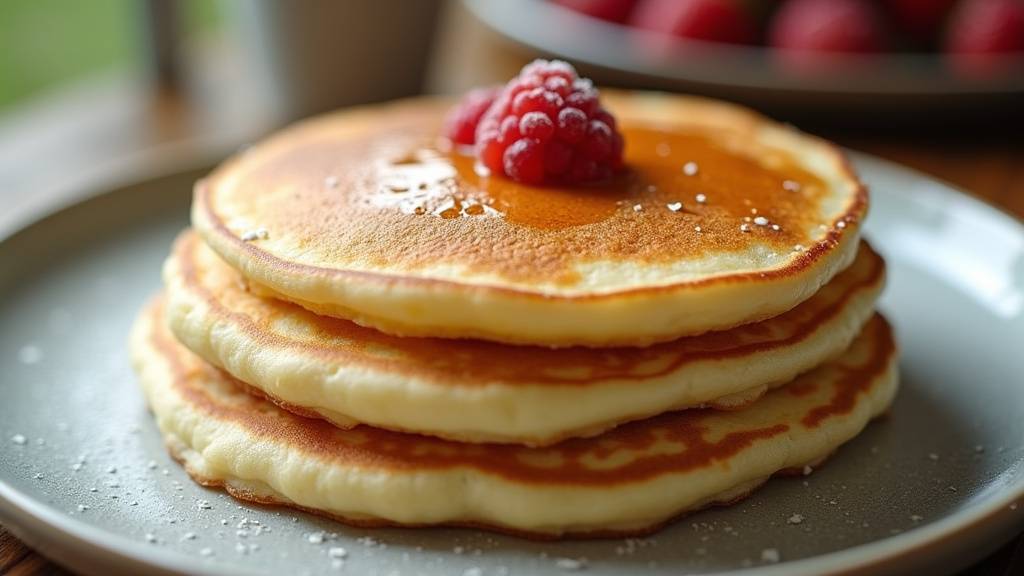 Blancs d'œufs montés en neige pour des pancakes moelleux
