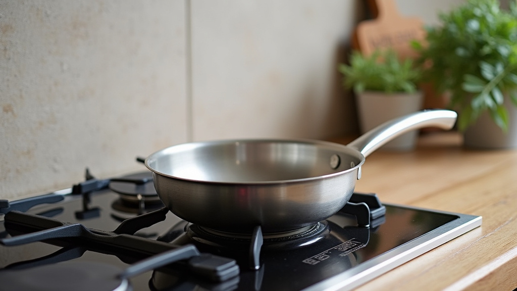 Poêle en céramique pure avec cuisson d'œufs