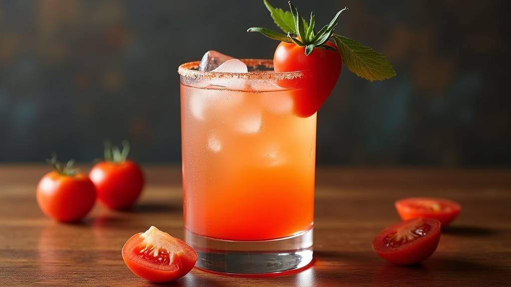 Préparation du Ricard Tomate avec le sirop qui descend dans le pastis