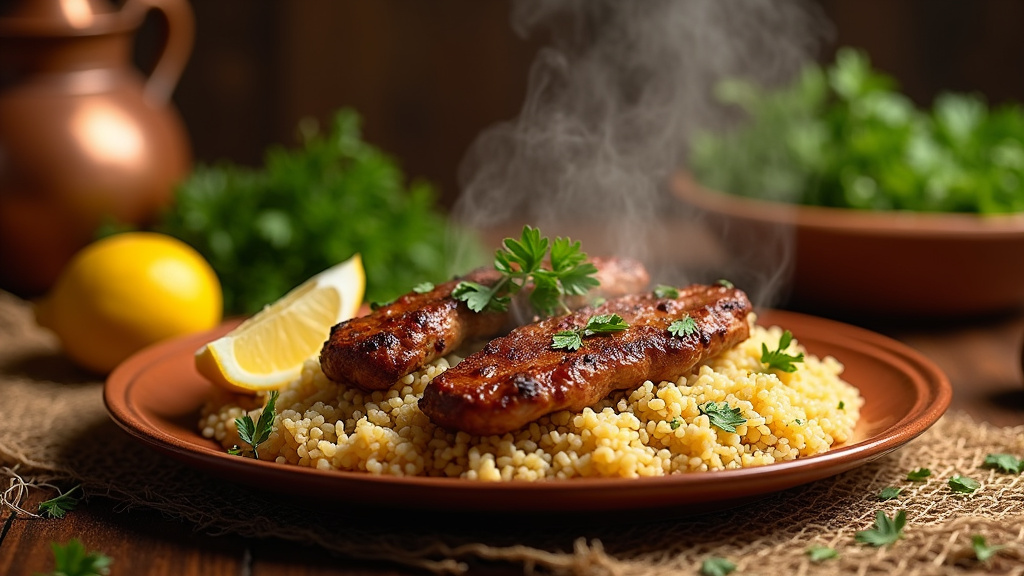 Ingrédients traditionnels pour préparer le boulgour pilav turc