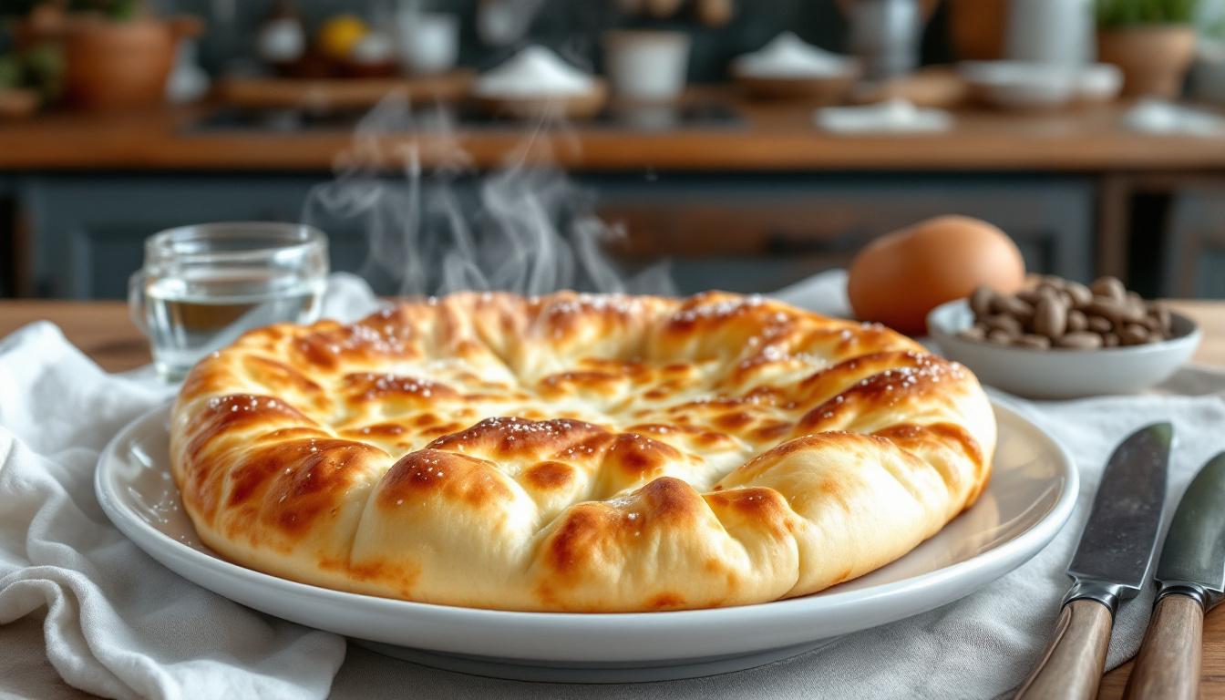Pişi turcs dorés et moelleux servis au petit déjeuner avec du miel et du fromage