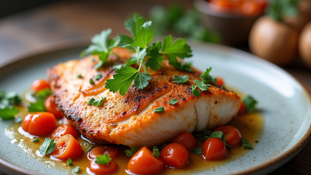 Plats gourmands à base de mulet