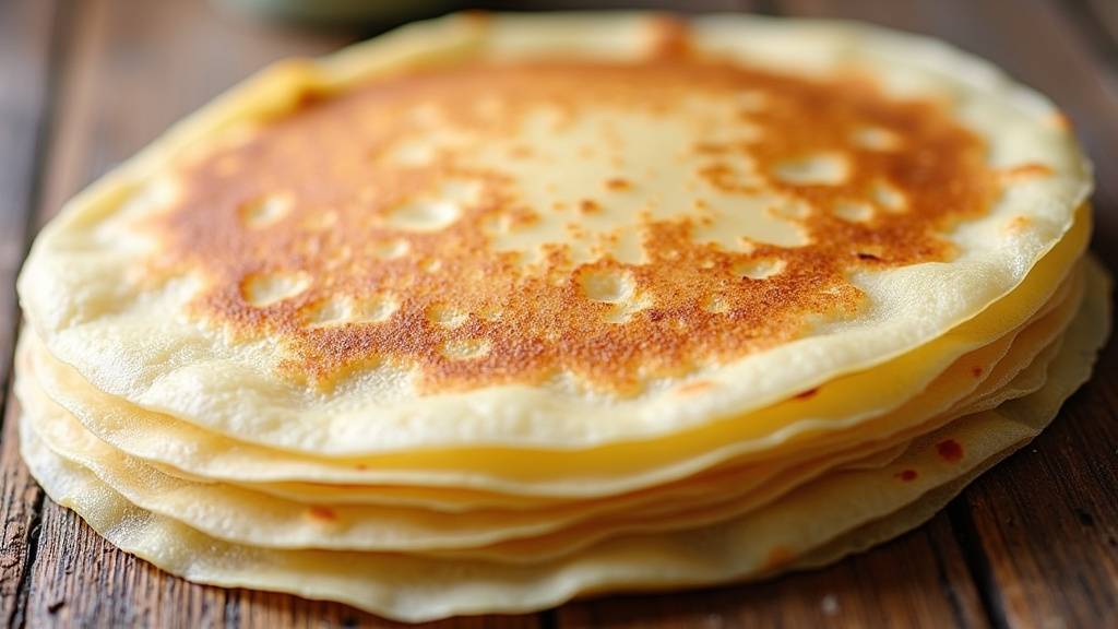 Pâte à crêpe en repos dans un saladier couvert
